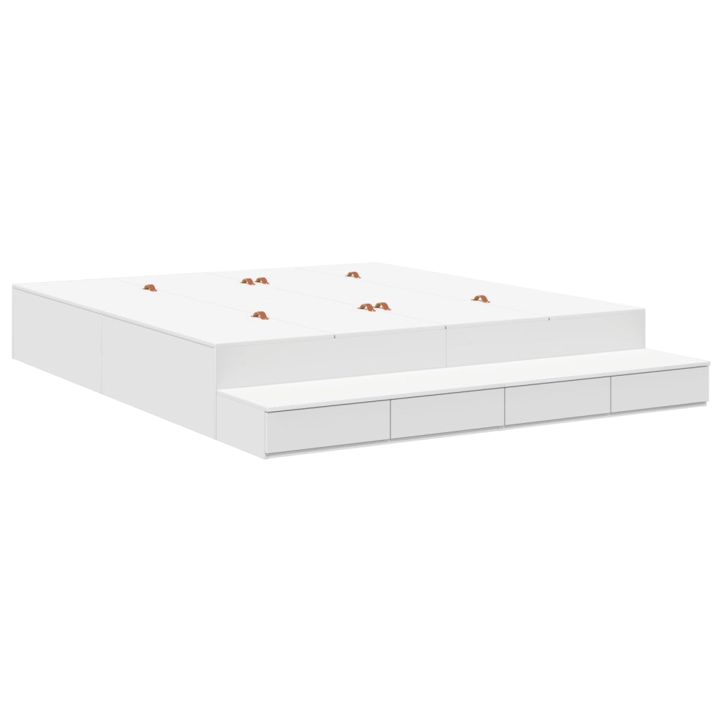 Struttura letto contenitore Bianca 180x200 cm