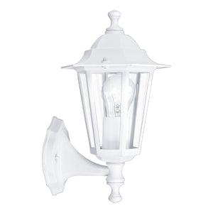 Applique Esterno Classica Laterna 5 Alluminio Bianco 1 Luce E27