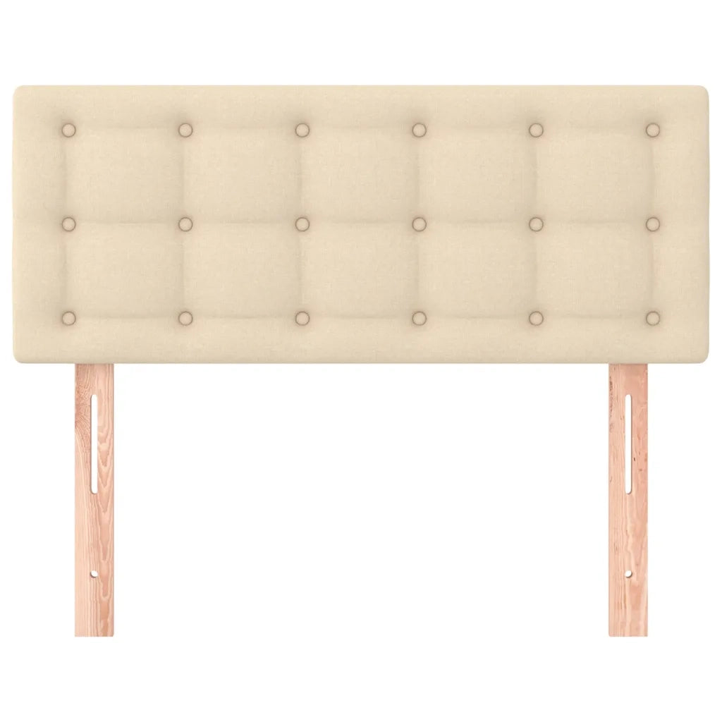 Testiera Crema 90x5x78/88 cm in Tessuto