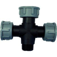 Fitting distributore di croce in polipropilene 1  x 1  ig-ig x 1