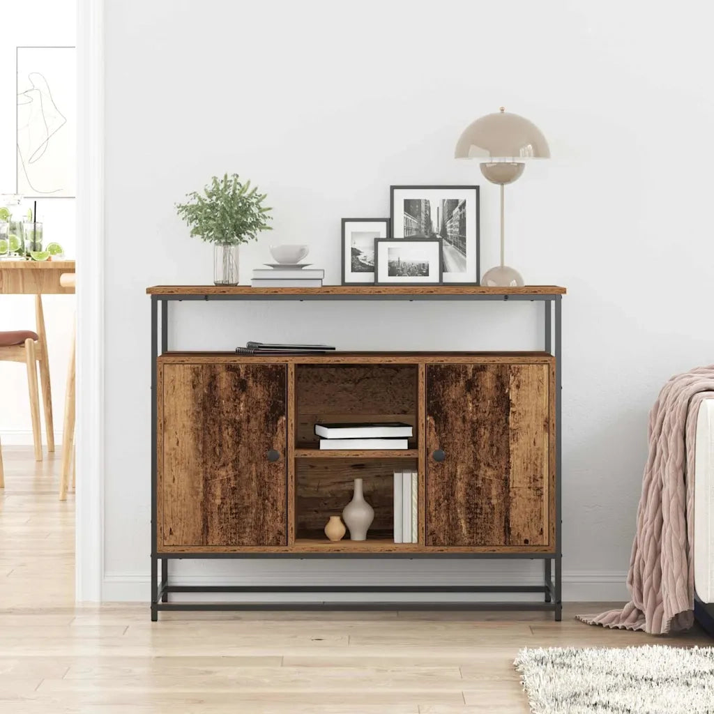 Credenza | Madia | Buffet da pranzo | Armadio da pranzo Legno vecchio 100 x 35 x 80 cm Legno multistrato