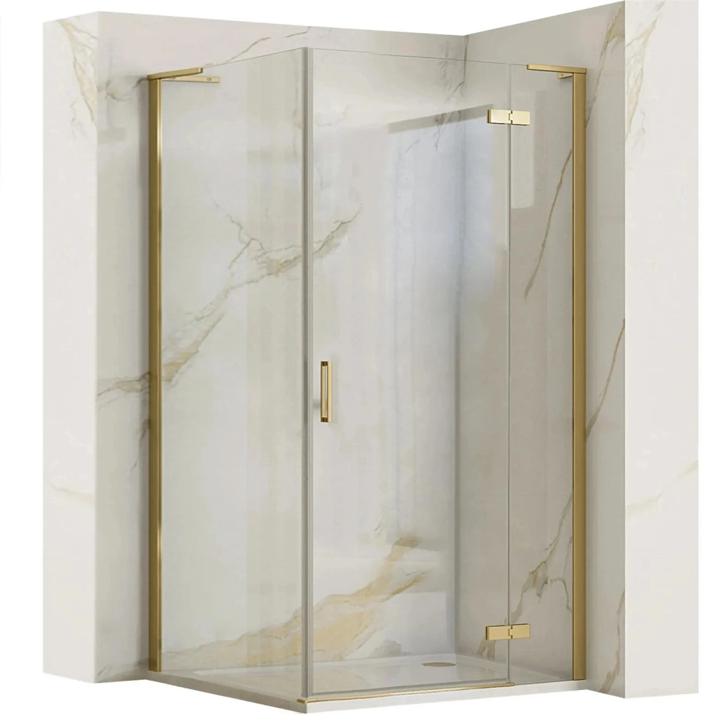 Cabina Doccia Rea Hugo 100x90 Gold Brush