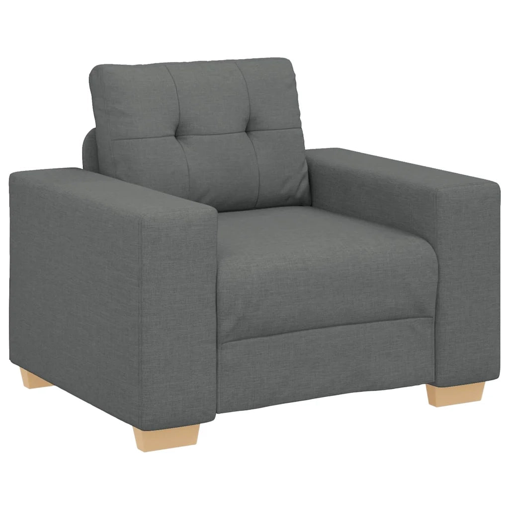 Poltrona | Sedia Relax Grigio Scuro 100x78x80 cm in Tessuto
