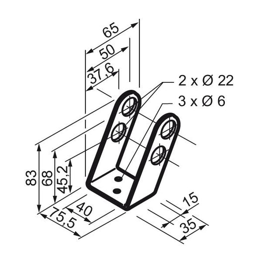 STAFFA SUPPORTO ATTUATORE ARGENTO MINGARDI 2700124 AUTOMAZIONE AUTOMATISMI NUOVO
