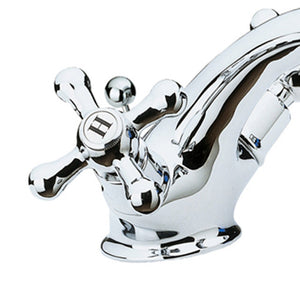 Rubinetto stile retro per lavabo serie liberty con scarico 1pollice1/4 liberty