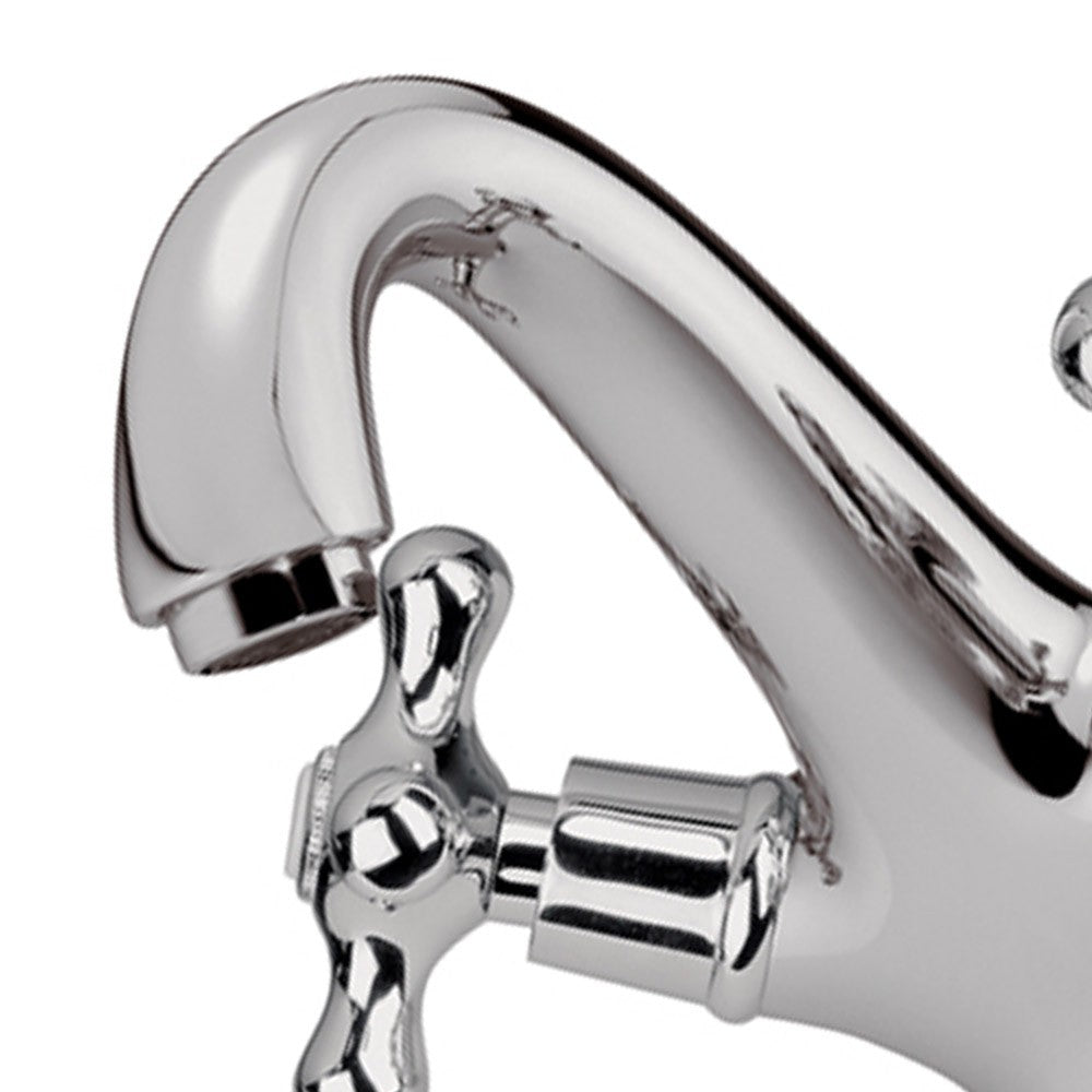 Rubinetto monoforo lavabo in stile retro con scarico click clack liberty