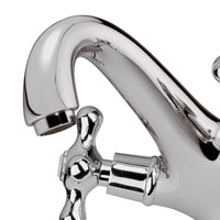 Rubinetto monoforo lavabo in stile retro con scarico click clack liberty