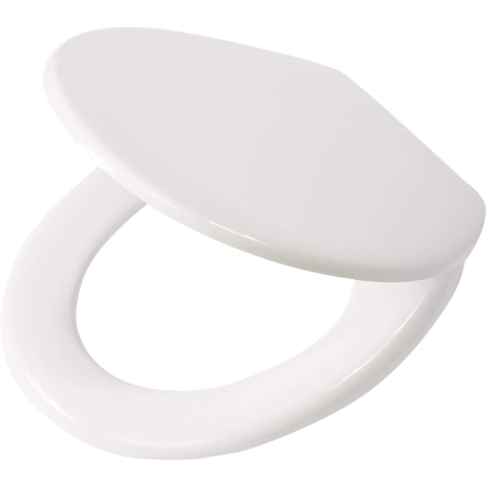 Tiger aiden sedile per wc, acciaio inox, duroplast, bianco, 44,8