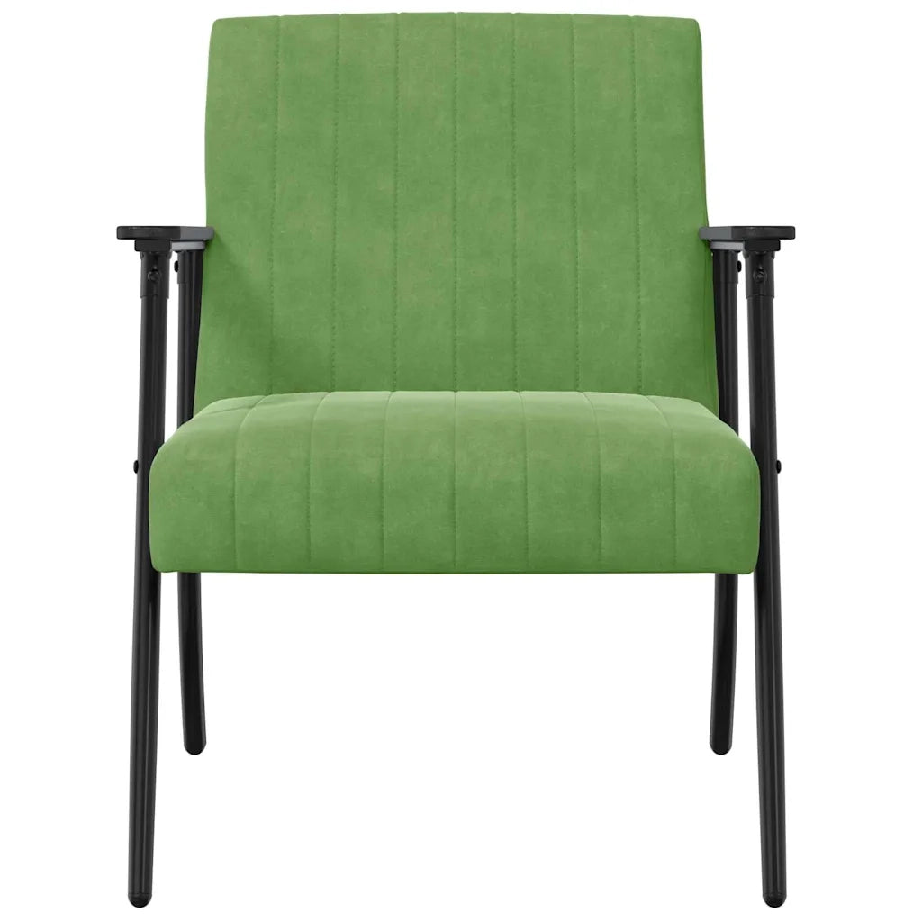 poltrona Verde chiaro 59 x 75 x 78 cm Velluto 42017682