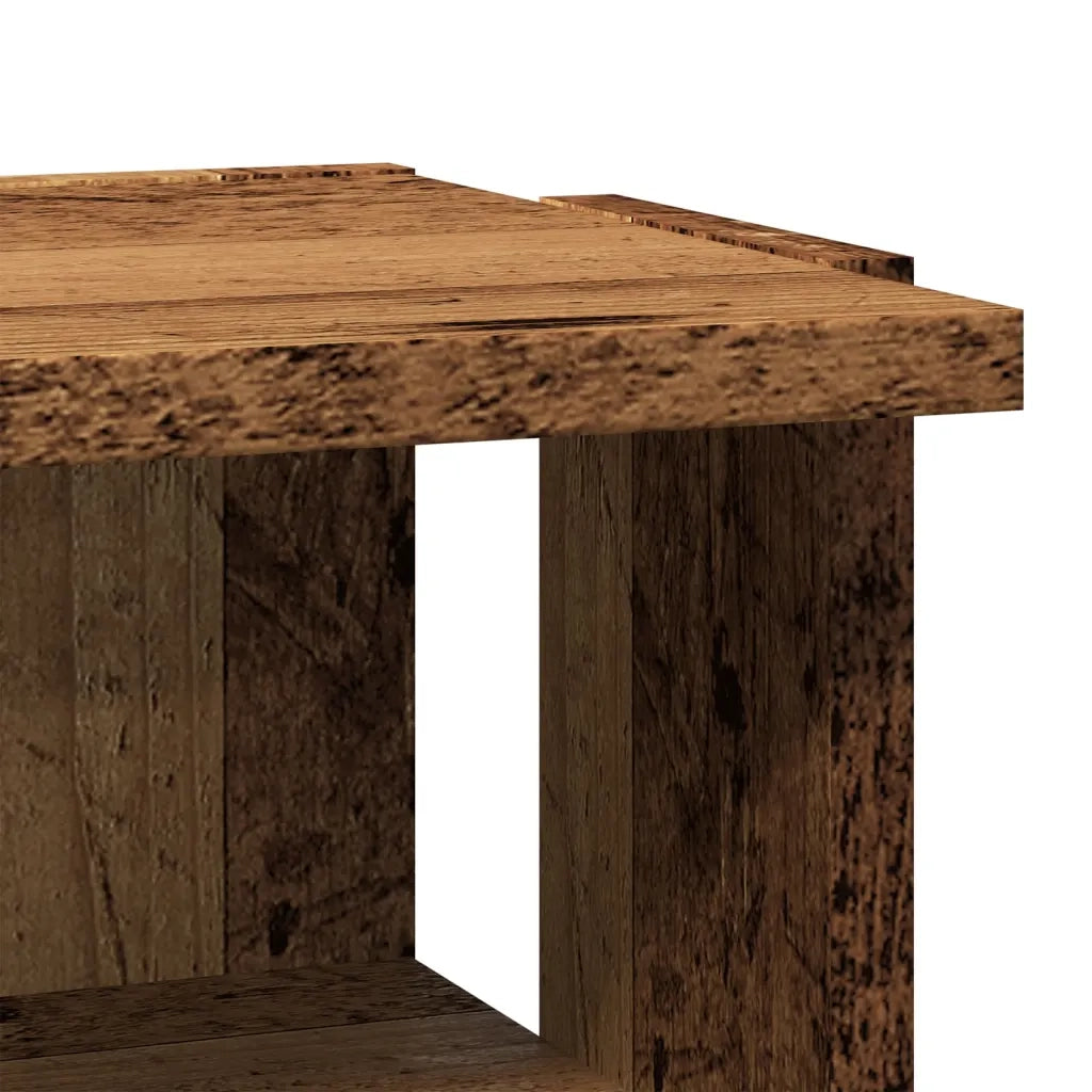 Scarpiera-Scaffale per scarpe Legno Antico 28x27x102 cm in Legno Multistrato