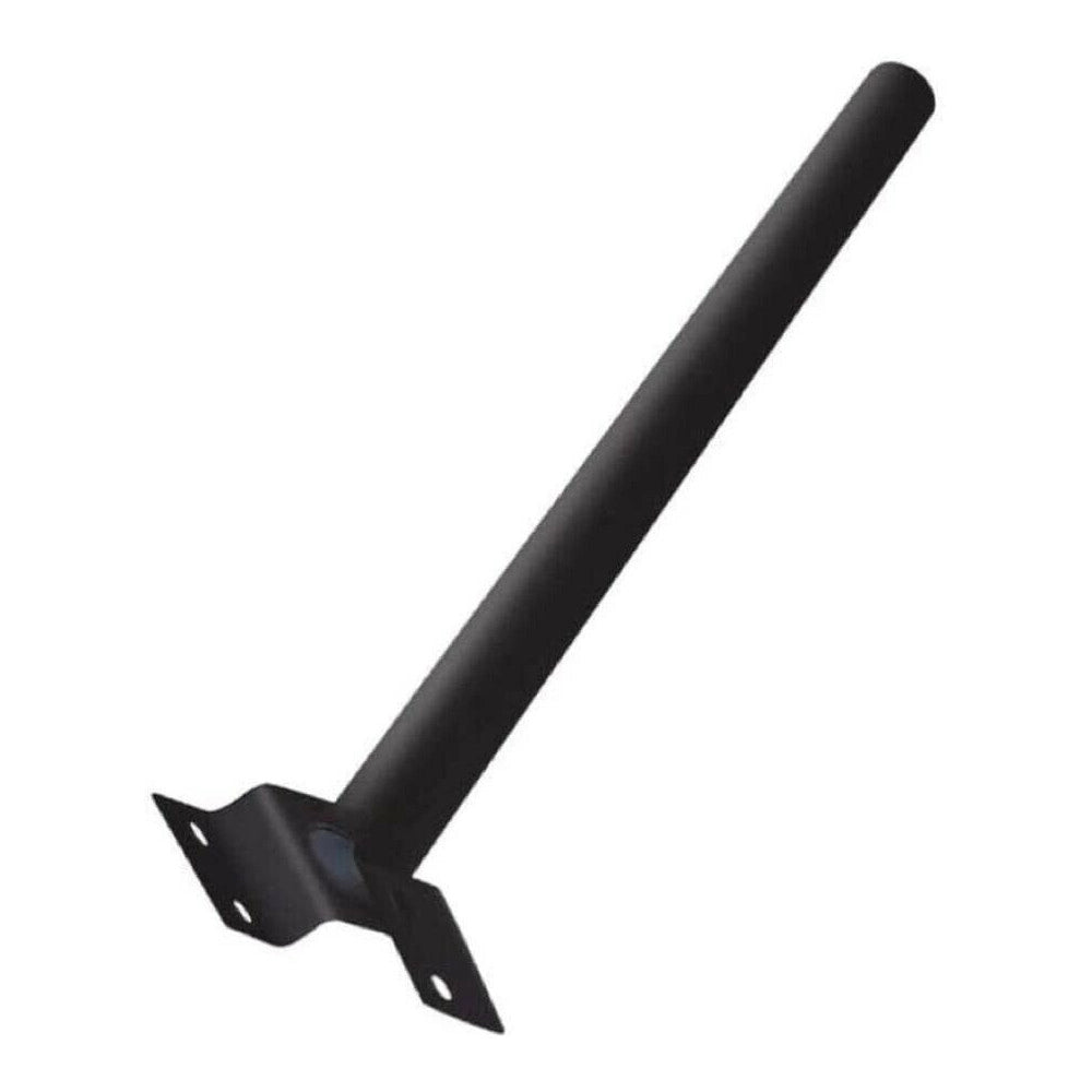 Trade Shop - 2 Staffe Palo Per Lampione Solare Stradale Supporto Metallo Staffa Muro Parete -