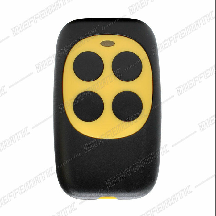 TELECOMANDO APRICANCELLO CLONE 433,92 MHZ 4 CANALI - TX-F GIALLO
