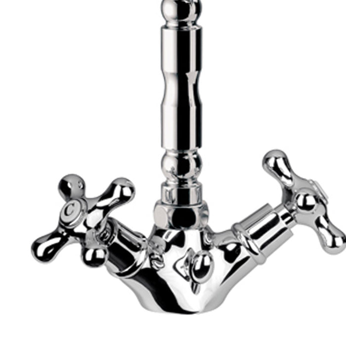 Rubinetto retro con canna antica serie liberty remer