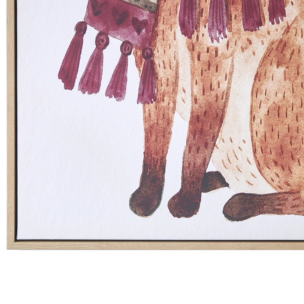 Stampa artistica su tela Multicolore 93 x 63 cm Glam Lady Poliestere e MDF Modern