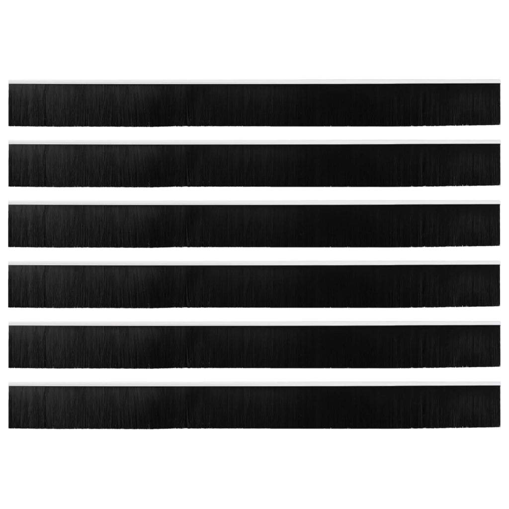 Spazzole per porte autoadesive 6 pz Bianco 100 cm CFW3403430