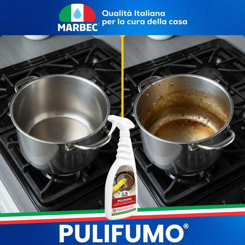 Detergente spray sgrassatore forte per pulizia ordinaria di forni, barbecue, stufe e pirofile MARBEC PULIFUMO® 750ML