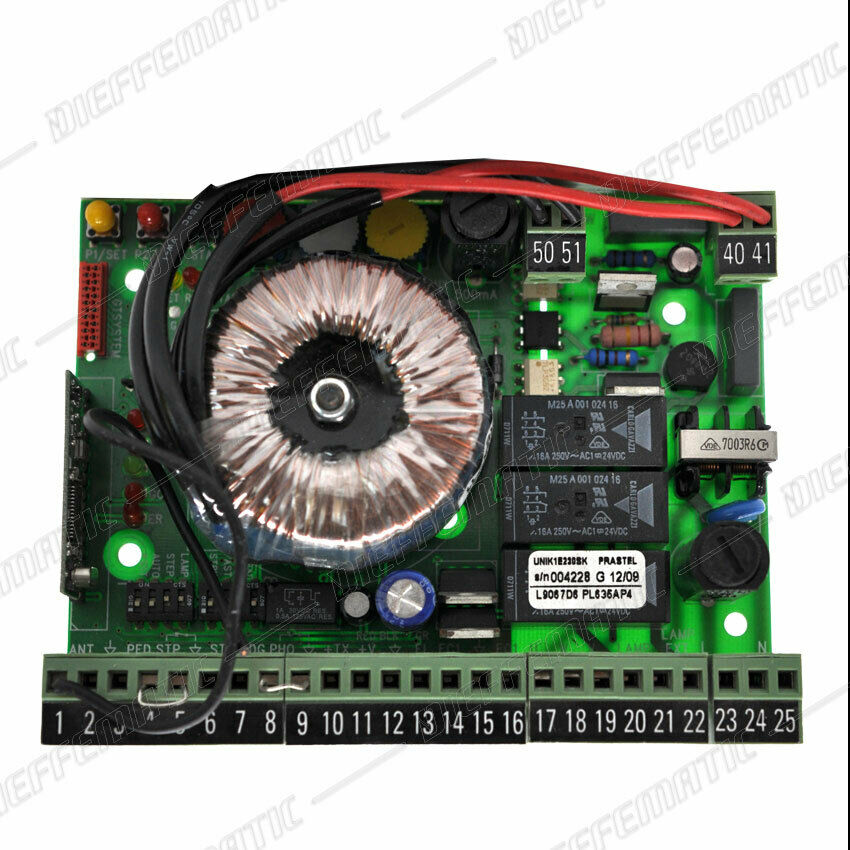 QUADRO SCORREVOLE BARRIERA 220V PRASTEL VDS 800 UNIK1 E 230 SK + RICEVENTE