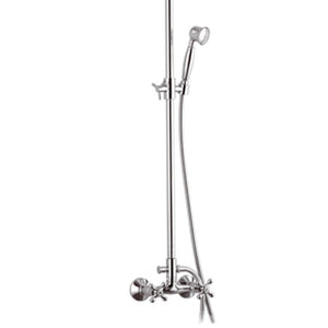 Rubinetto doccia con colonna saliscendi, doccetta e soffione - serie liberty