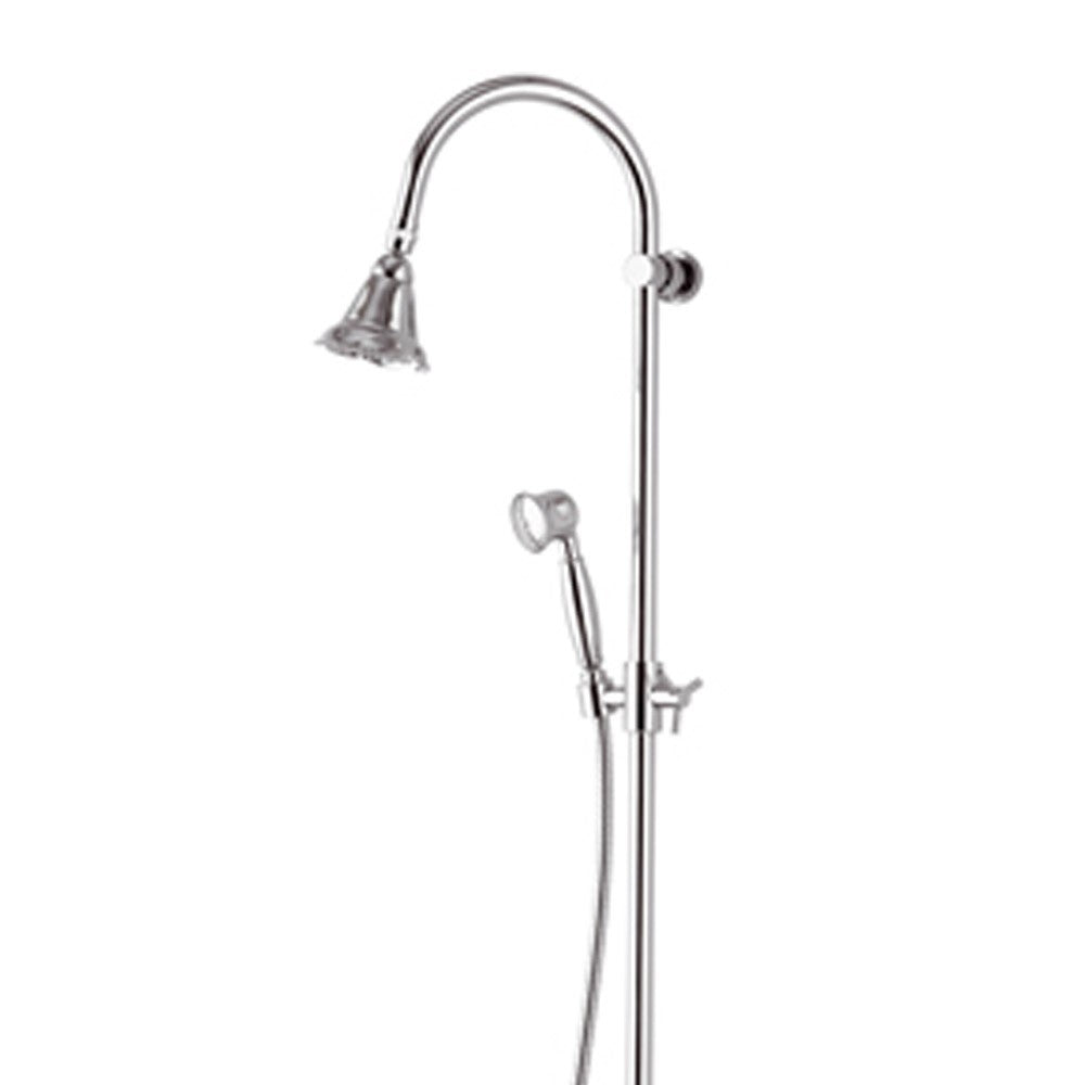 Rubinetto doccia con colonna saliscendi, doccetta e soffione - serie liberty