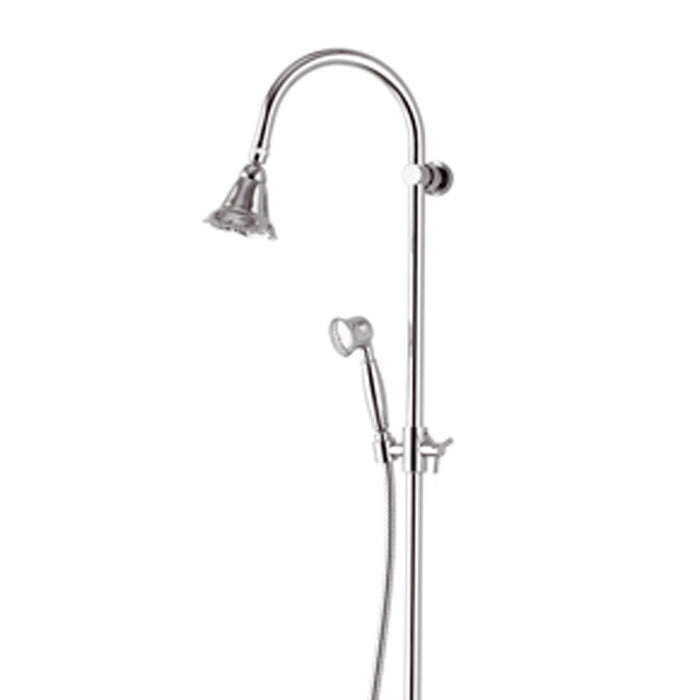 Rubinetto doccia con colonna saliscendi, doccetta e soffione - serie liberty