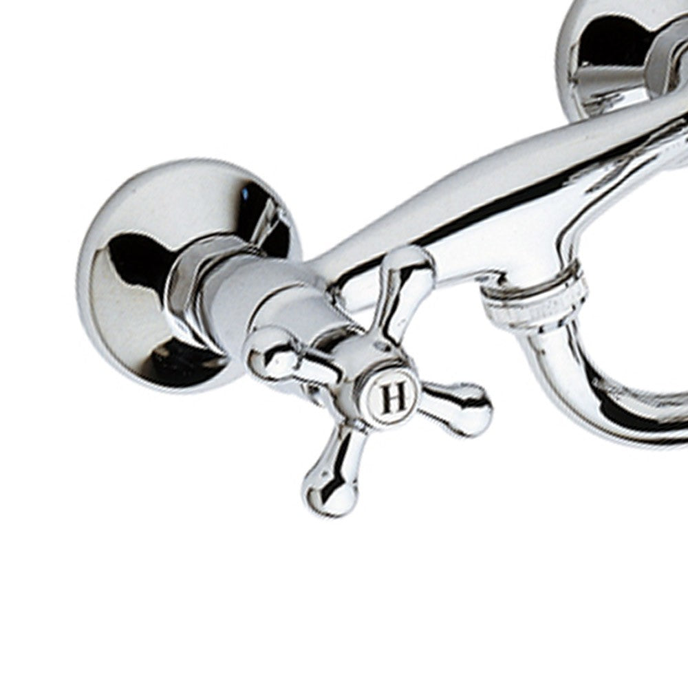 Rubinetto lavello a muro con canna inferiore - serie liberty