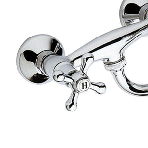 Rubinetto lavello a muro con canna inferiore - serie liberty