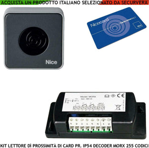 LETTORE CARD O TESSERA IP55 CONTIENE 255 CODICI BEEP SECURVERA SV-KPCLPCACME