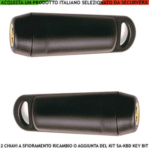 CHIAVE ELETTRONICA 2 PEZZI KEY BIT A 64 BIT SECURVERA SC-CES2CSKBUC