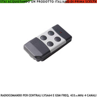 RADIOCOMANDO 4 CANALI PER CENTRALE ALLARME RADIO FILO SECURVERA SV-RLQRQLAGNA