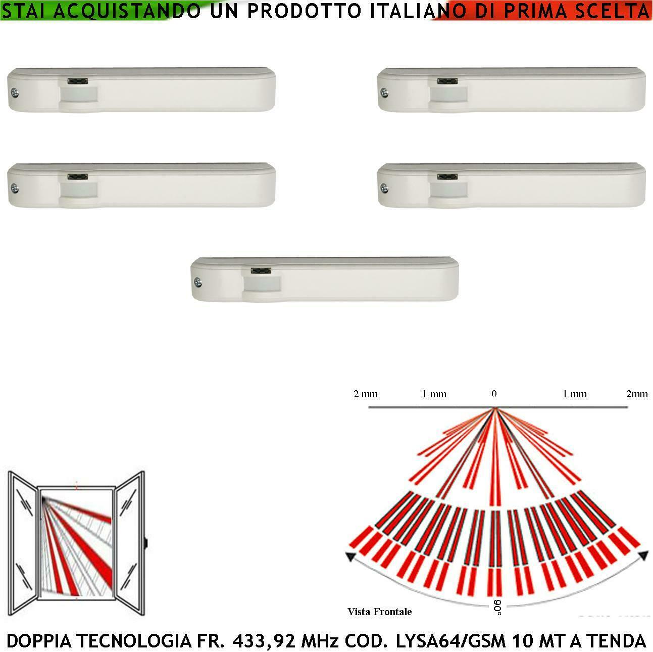 RILEVATORI DI MOVIMENTO DOPPIA TECNOLOGIA RADIO TENDA SECURVERA SS-DTBMPT5DTE