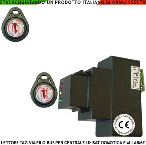 INSERITORE TRASPONDER CON 2 TAG PROSSIMITÀ UNISAT 2 SECURVERA SV-LUP2CTCPUE