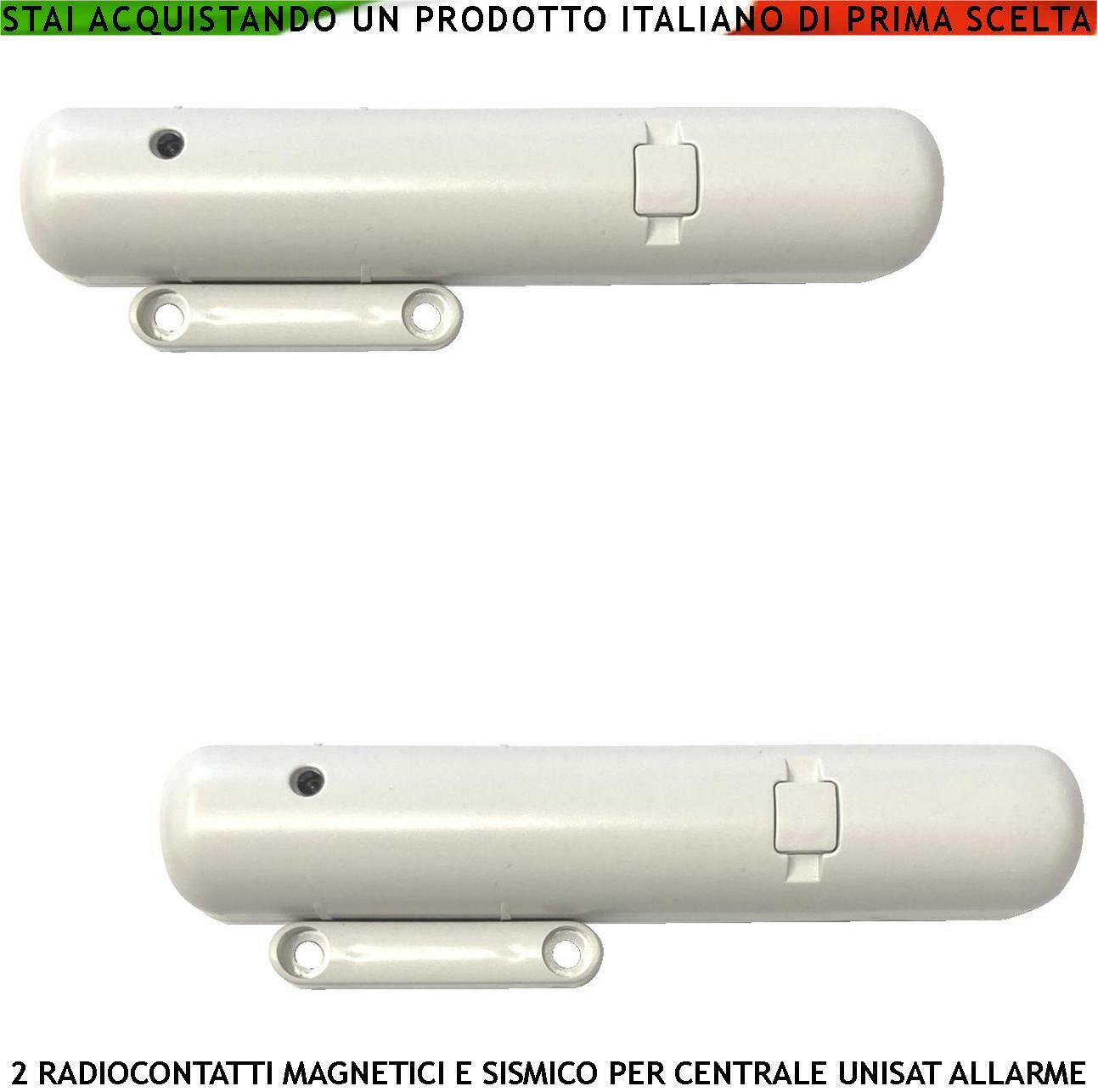 CONTATTO MAGNETICO WIRELESS 2 PEZZI FREQUENZA 868 MHZ SECURVERA SV-CRF2CBCESE