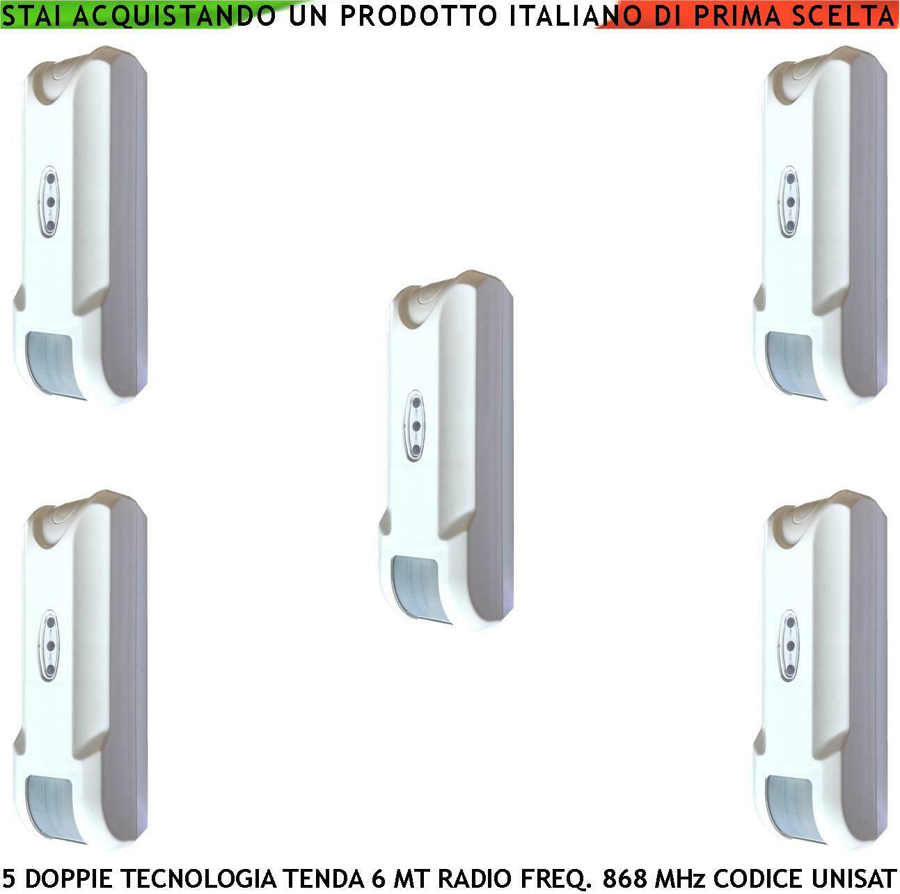 SENSORE MOVIMENTO BALCONE DOPPIA TECNOLOGIA TENDA SECURVERA SV-DRE5DTWEPD