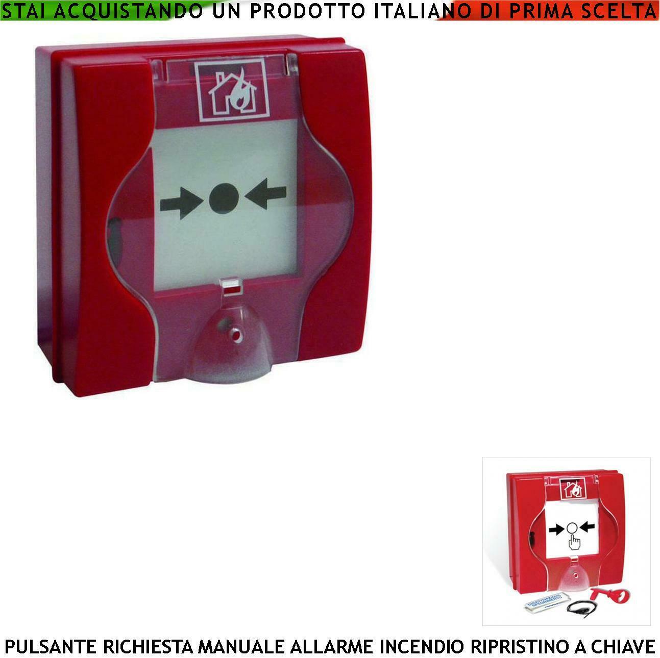 PULSANTE MANUALE ROSSO RICHIESTA INTERVENTO SECURVERA SF-P5RPMNRCRA