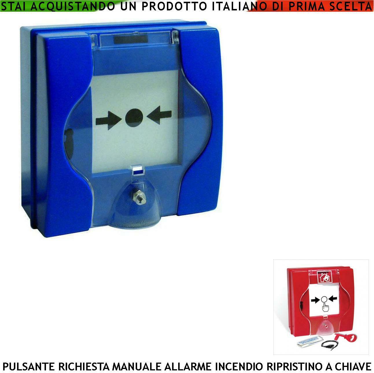 PULSANTE MANUALE DI ATTIVAZIONE BLU SECURVERA SF-PDBPMNBCRA