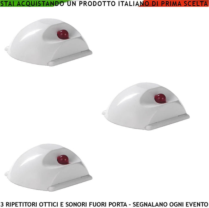 RIPETITORE REMOTO 3 PEZZI PER ALLARME OTTICO E SONORO SECURVERA SF-LRSRFPCOSD