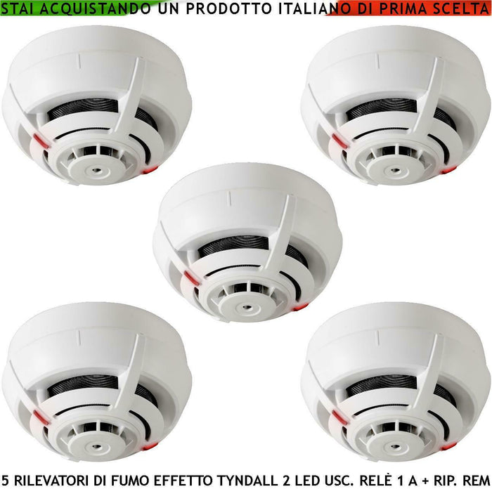 RILEVATORI DI FUMO 5 SENSORI AD EFFETTO TYNDALL SECURVERA SV-SORSCEURSE