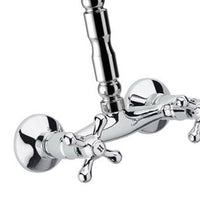 Rubinetto retro lavello a muro con canna superiore - serie liberty