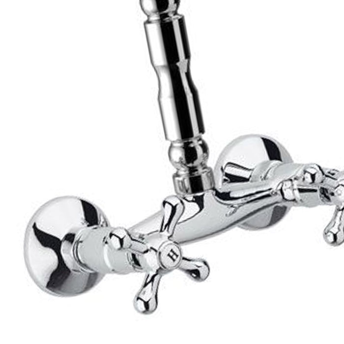 Rubinetto retro lavello a muro con canna superiore - serie liberty