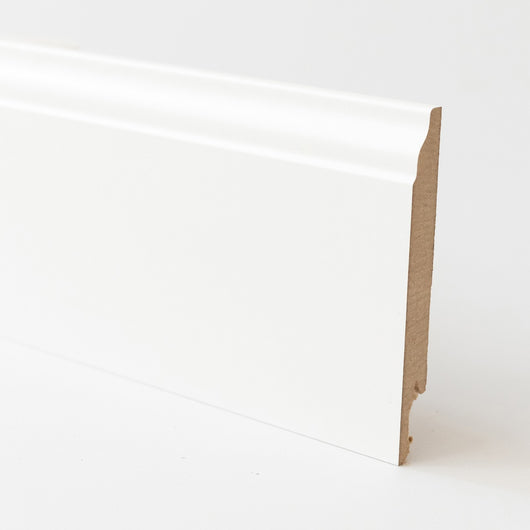 battiscopa in mdf barocco bianco mm.14x120x2400 cod:ferx.2249