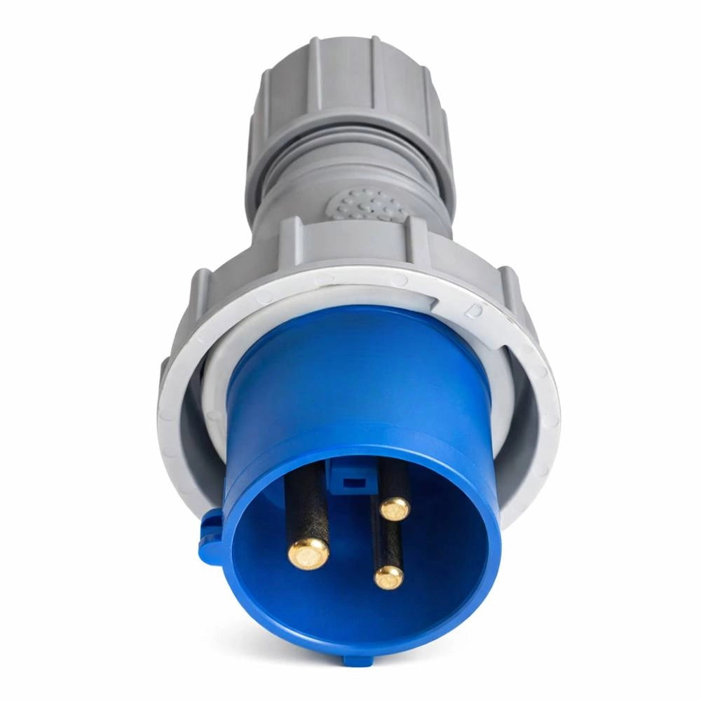 Ecova 30506 spina industriale monofase blu ip67 2p+t resistente per uso professionale