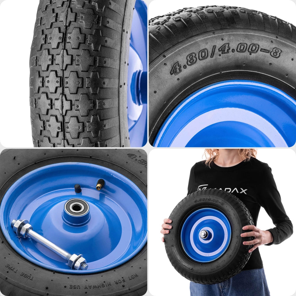 KADAX Kółka do taczek 4.00-8 Pneumatyczne 551033 K