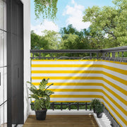 Schermo da balcone Giallo e Bianco 90 x 200 cm 42030619