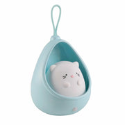 Luce notte LED 0,5W 3000K con sensore gattino blu Polux