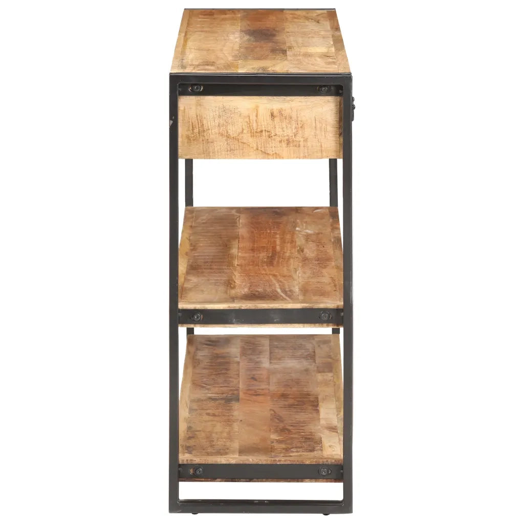 Credenza 120x30x75 cm in Legno Massello di Mango Grezzo 321802