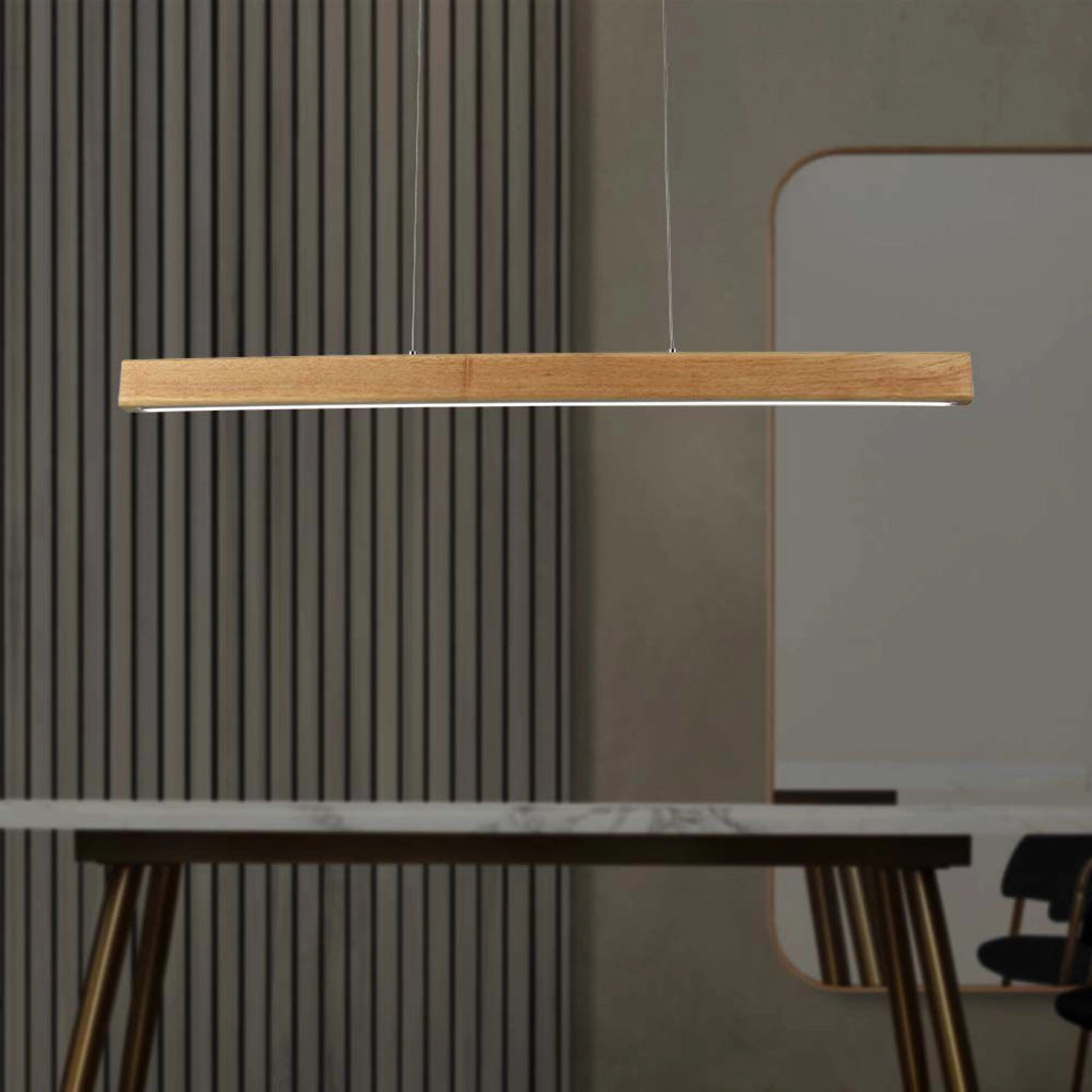 Lampadario LED a Sospensione 12W Colore Legno 4000K SKU-23100