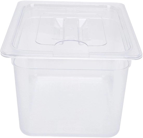 Contenitore Sous Vide 12L - Contenitore Slowcooker - Contenitore di Stoccaggio Cibo - Temperatura massima 100°C - Plastica Rigida - Disegno Spazioso