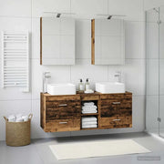 Set di mobili per il bagno 5 pcs Legno antico 3406757