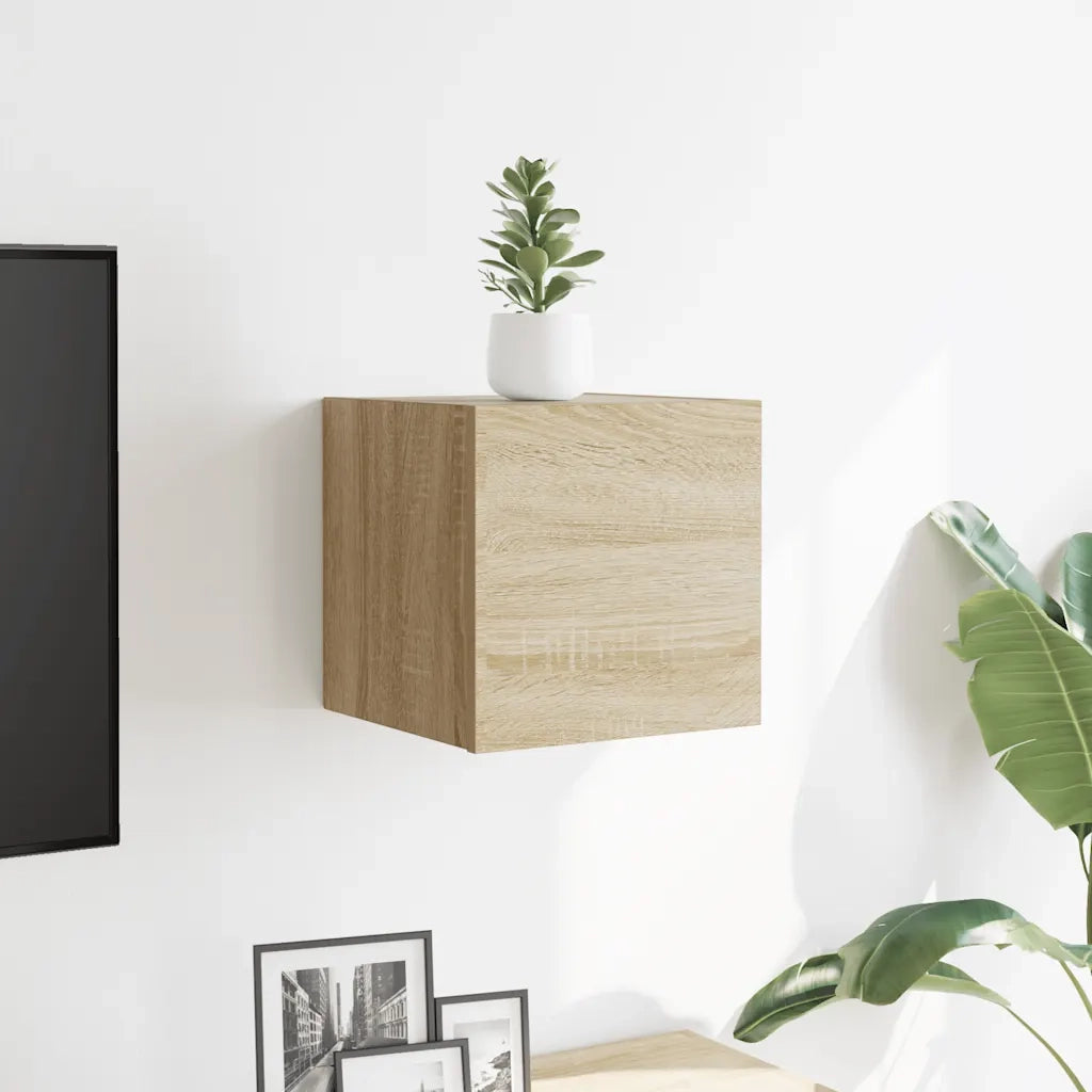Armadietto a Parete per TV Rovere Sonoma 30,5x30x30 cm cod mxl 13004