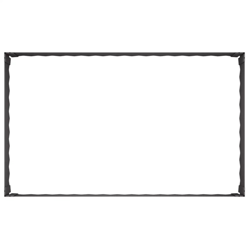 Bordura per Prato 4 pz 100 x 60 x 35 cm Acciaio Nero 8008946